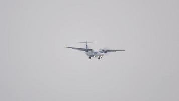 NOVOSIBIRSK, RUSSIAN FEDERATION JANUARY 22, 2017 - ATR 72 UTAir VQ BLL approaching before landing. Unoficial spotting in Tolmachevo airport OVB video