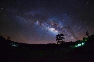 milky way, Long exposure photograph, with grain photo
