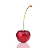 Sweet cherry on white background photo