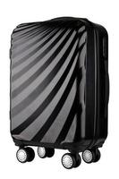 black luggage isolate on white background photo