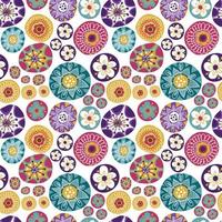 floral seamless pattern in pastel colors, autumn pattern theme vector