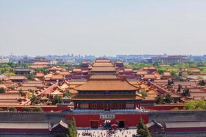 Aerial view of north gate of the Forbidden City photo