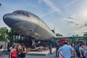 Bangkok.Thailand - 9 July 2017 Unacquainted people in Chang Chui Community mall in bangkok City.Chang chui the Community mall in Hipster style in bangkok city photo