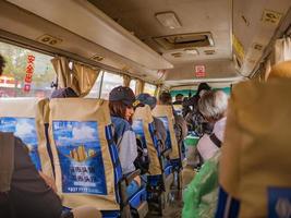 Zhangjiajie China - 14 October 2018 Unacquainted People take a Bus to transit to wulingyuan From zhangjiajie City china.Zhangjiajie Huna China travel photo