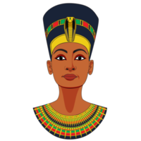 Illustration of Egyptian Queen and the Great Royal Wife of Akhenaten, Nefertiti png