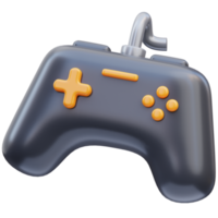 illustration d'icône de jeu de rendu 3d, manette de jeu d'outil de jeu png