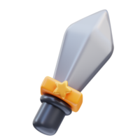 3d rendering of swordplay icon illustration png