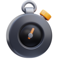 3d render game timer icon illustration png