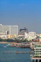 Ferry boat go to Bali Hai pier Pattaya bay in the evening. on January 19, 2019 photo