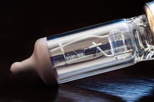 close-up of electric bulb headlight photo