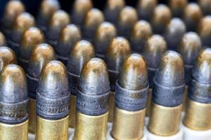 Close up of bullets. Ammunition photo
