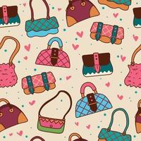 Minimalist Bag Seamless Pattern vector