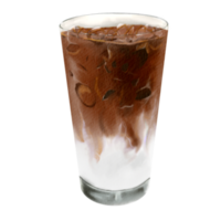 ensemble aquarelle de café glacé png