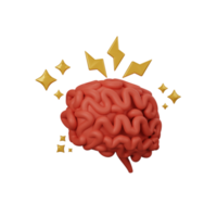 3d interpretazione di brainstorming isolato utile per attività commerciale, azienda, economia, aziendale e finanza design png