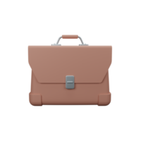 3d rendering briefcase isolated useful for business, company, economy, corporate and finance design png