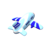 aereo cartone animato png 3d modello