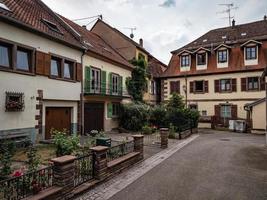 Old streets and medieval village Marmoutier, Alsace photo