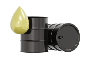 Representación 3d del barril del contenedor del tambor de aceite de petróleo png