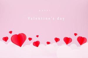 Valentines day background with heart paper . banners.Wallpaper.flyers, invitation, posters, brochure, photo