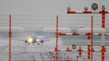 Aircraft Taking Off In Winter - Stock Video