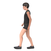 Young boy 3d modelling png