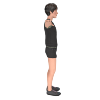 joven modelado 3d png