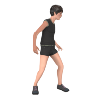 Young boy 3d modelling png