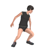 ung pojke 3d modellering png