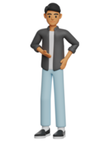 3D-Darstellung eines Mannes, der bitte posiert png