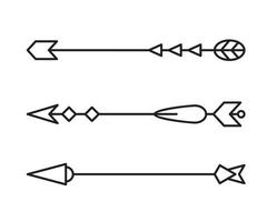 arrow line illustration vector