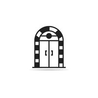 arch door icon vector illustration