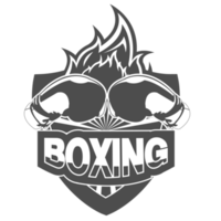 symbole de gants de boxe noir et blanc png