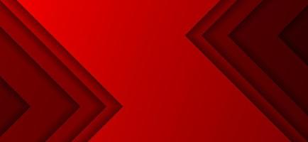 Abstract Background Red Paper Cut 3D Arrowhead vector