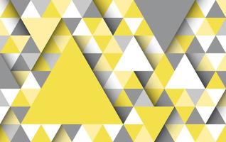 Abstract Background Pattern Triangle Shape Yellow White Gray vector