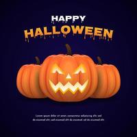 Halloween Greeting Card, Poster, or Party Invitation vector