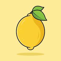 illustration of a lemon vector