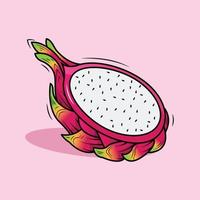 ilustración de una fruta de dragón vector