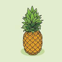 ilustración de una piña vector