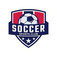 Soccer football badge logo. Sport team identity vector illustrations isolated on white background