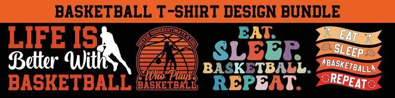 Basketball T-Shirt Designs Bundle Sports Apparel, vector poster, Playoffs Shirt, basketball tshirt design, Basketball Lover, Finals Shirt, template