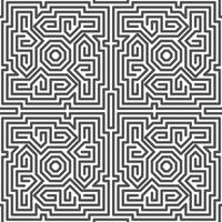 Abstract seamless geometric shape lines pattern vector