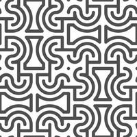 Abstract seamless geometric shape lines pattern vector