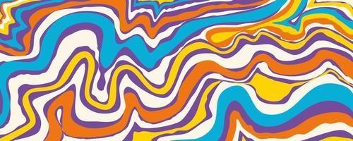 patrón de onda de mármol retro de los años 60. remolino abstracto 60 s de fondo. papel tapiz de onda retro psicodélico. diseño de fondo moderno. diseño psicodélico abstracto de los años 60 y 70 vector