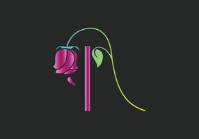 i monograms rose logo, plantilla de vector de belleza de spa de cosméticos de lujo