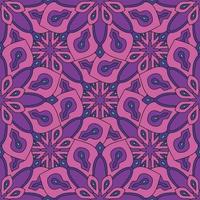 Abstract seamless pattern with mandala flower. Mosaic, tile. Floral background. vector