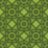 Abstract seamless pattern with mandala flower. Mosaic, tile. Floral background. vector
