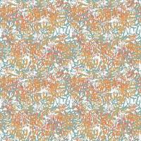 Fantasy messy freehand doodle geometric shapes seamless pattern.  Infinity ditsy scribble abstract card, layout. Creative background. Textile, fabric, wrapping paper. vector