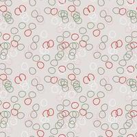 Fantasy messy freehand doodle geometric shapes seamless pattern.  Infinity ditsy scribble abstract card, layout. Creative background. Textile, fabric, wrapping paper. vector