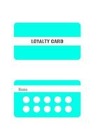 Discounts and sales, coupons and vouchers for loyal clients and customers of shops, stores and malls. Loyalty card with text. Company ads. Vector. vector