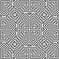 Abstract seamless geometric shape lines pattern vector